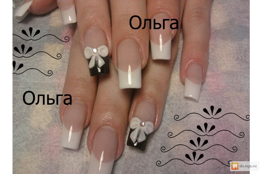 Наращивание ногтей форма рисунок